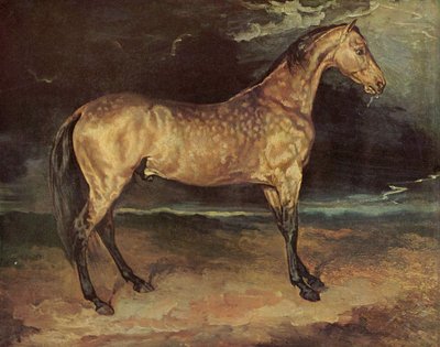 Pferd im Gewitter von Theodore Gericault